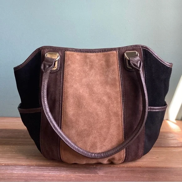 Tignanello Suede and Leather Shopper Bag - Picture 8 of 8